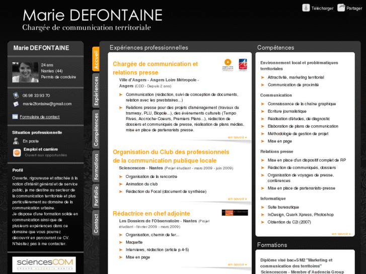 www.marie-defontaine.com