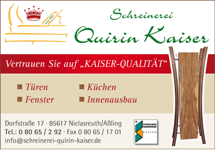 www.schreinerei-quirin-kaiser.com