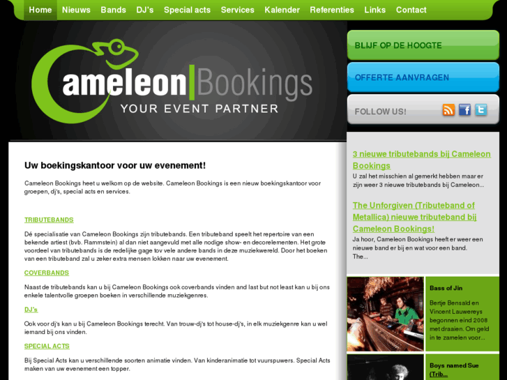 www.cameleonbookings.be