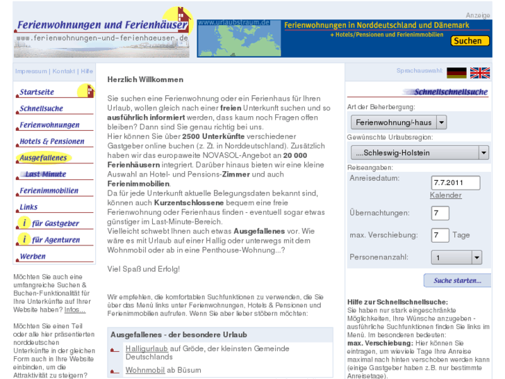 www.ferienwohnungen-und-ferienhaeuser.de