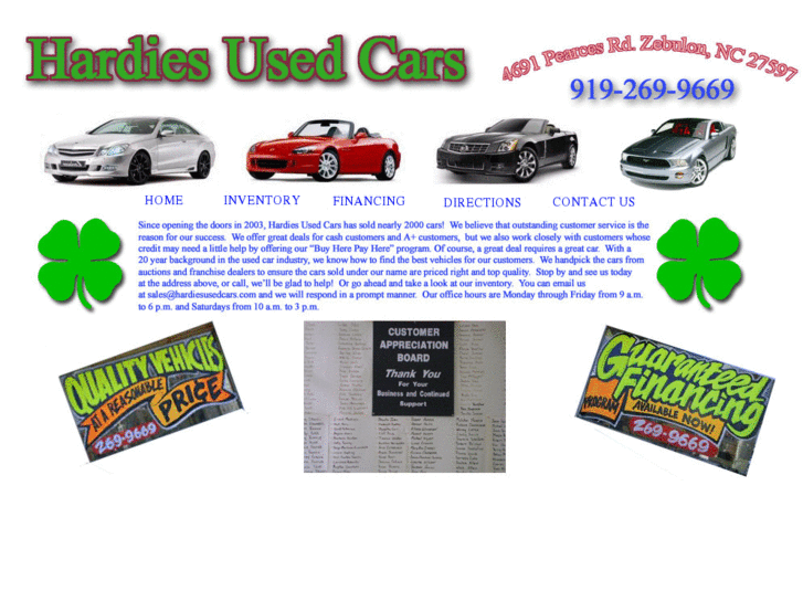 www.hardiesusedcars.com