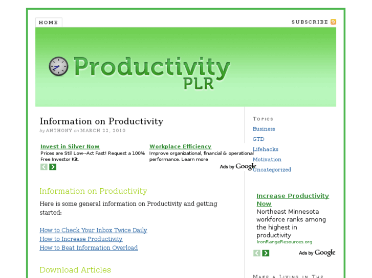 www.productivityplr.com