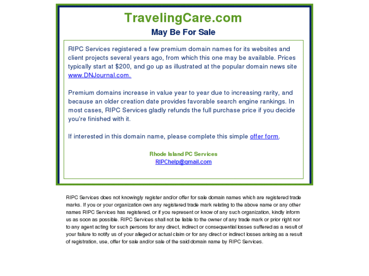 www.travelingcare.com