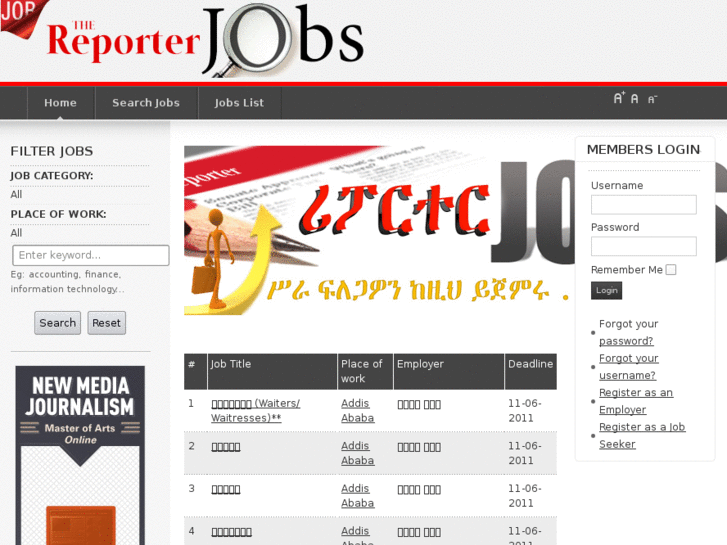 www.thereporterjobs.com