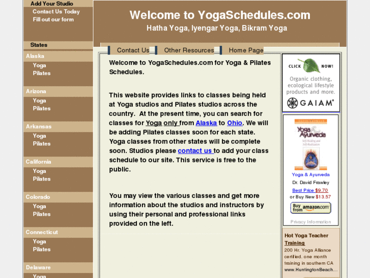 www.yogaschedules.com