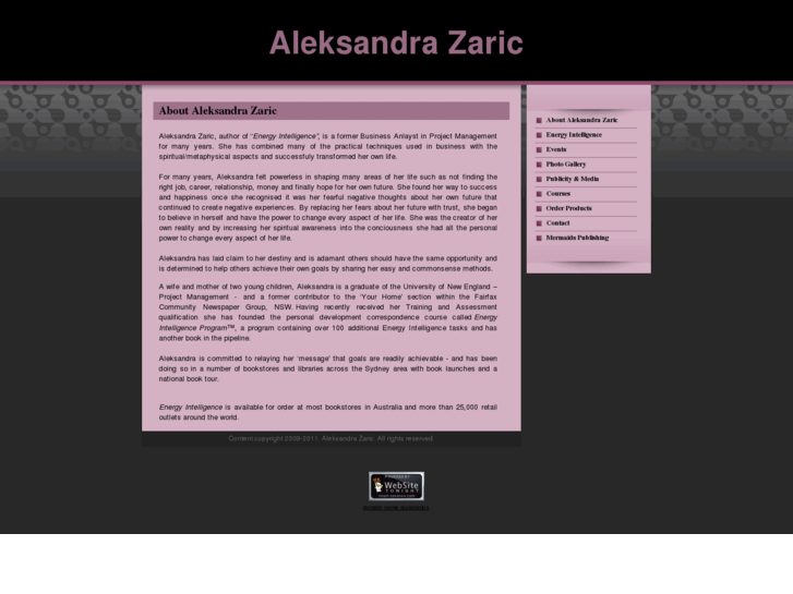 www.aleksandrazaric.com