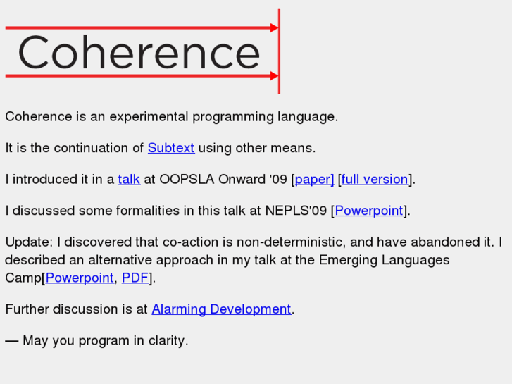 www.coherence-lang.org