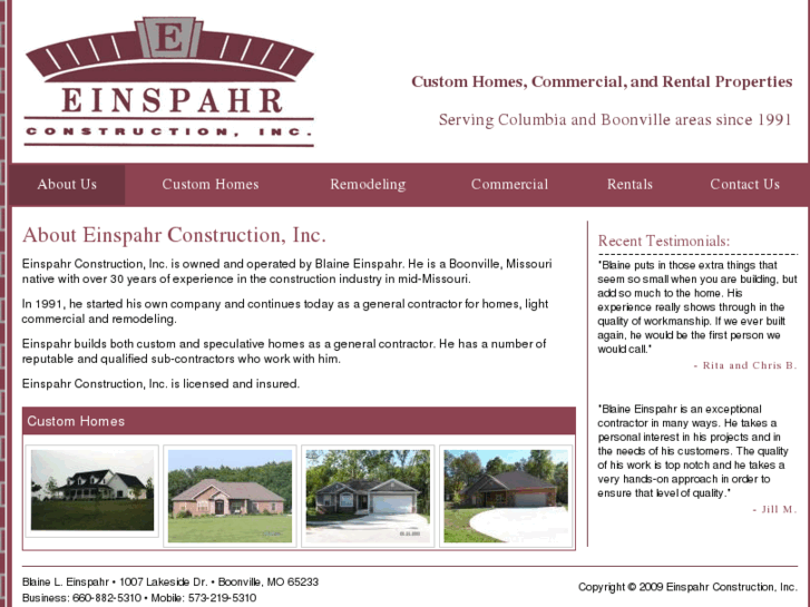 www.einspahrconstruction.net