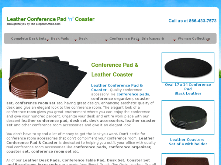 www.leatherconferencepadncoaster.com