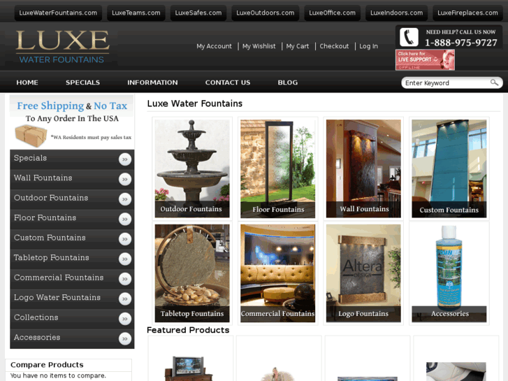 www.luxewaterfountains.com