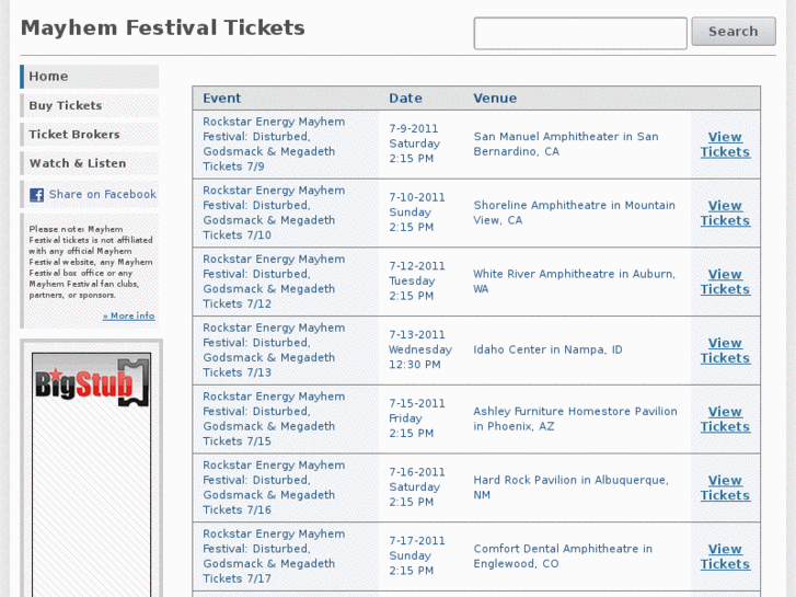 www.mayhemfestivaltickets.com