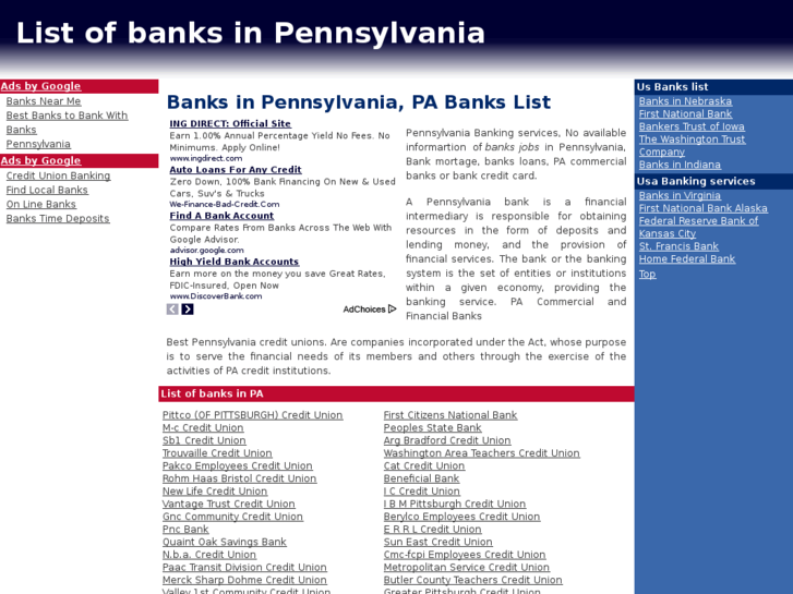 www.banksinpennsylvania.net