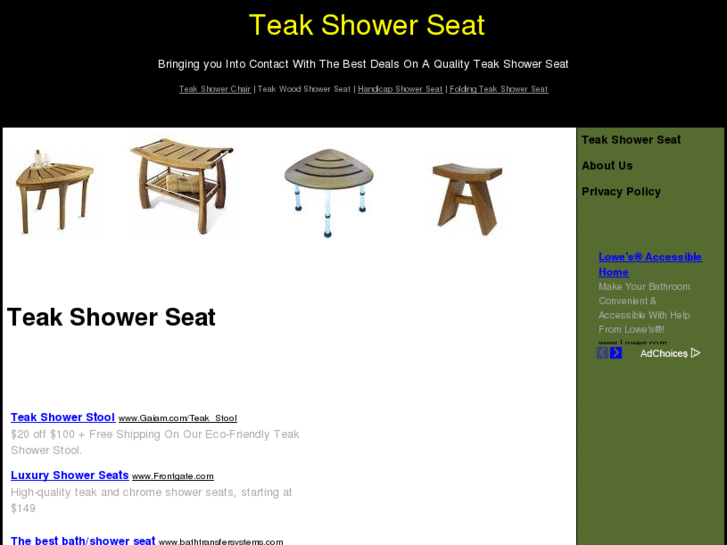 www.teakshowerseat.net