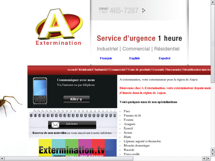 www.exterminateuranjou.com