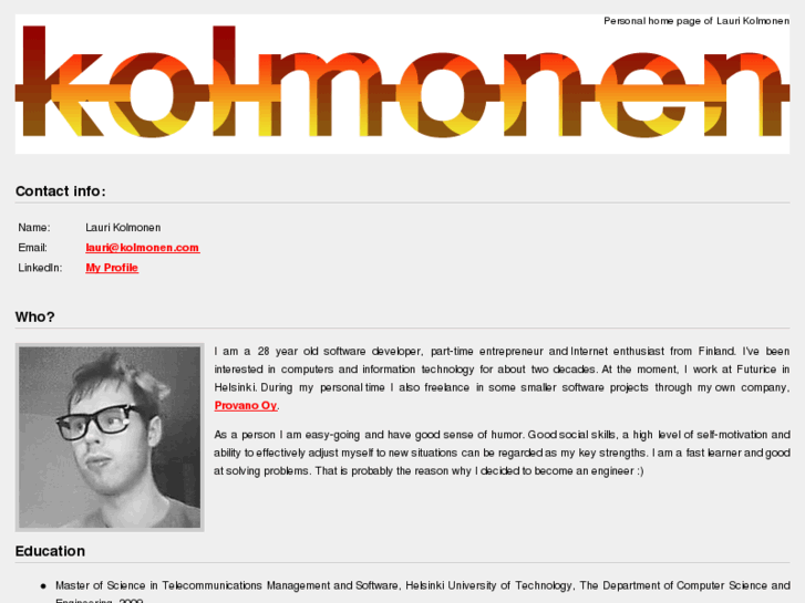 www.kolmonen.com