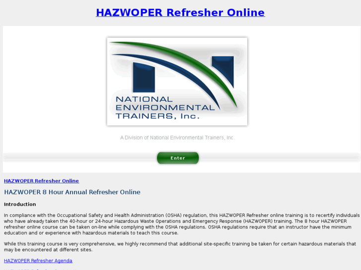 www.hazwoperrefresheronline.com