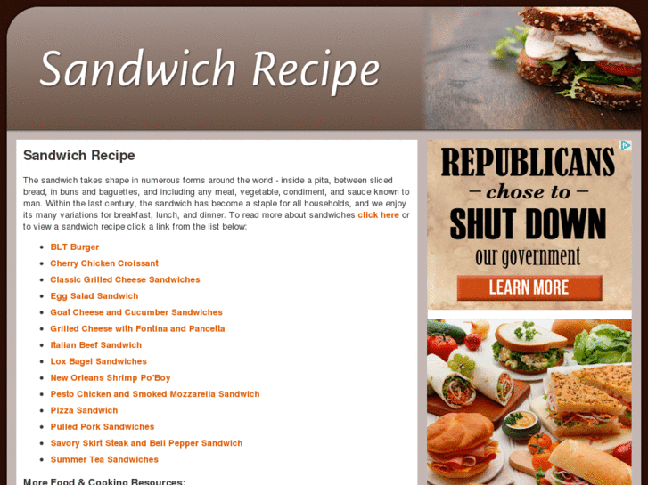 www.sandwichrecipe.org