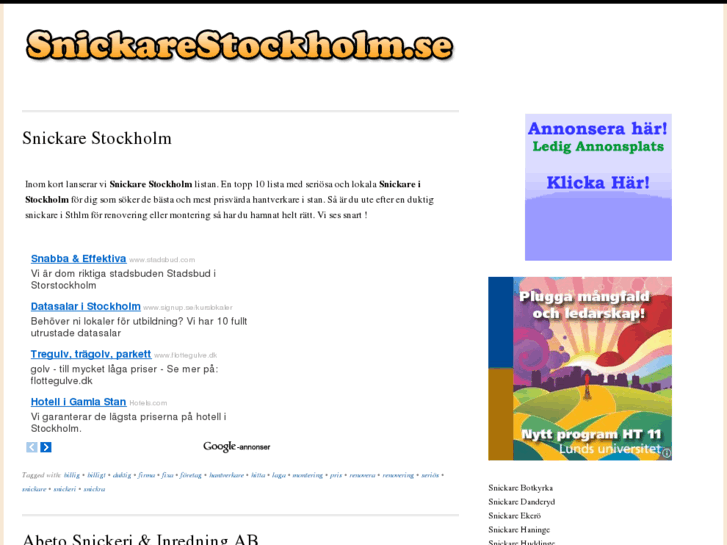 www.snickarestockholm.com