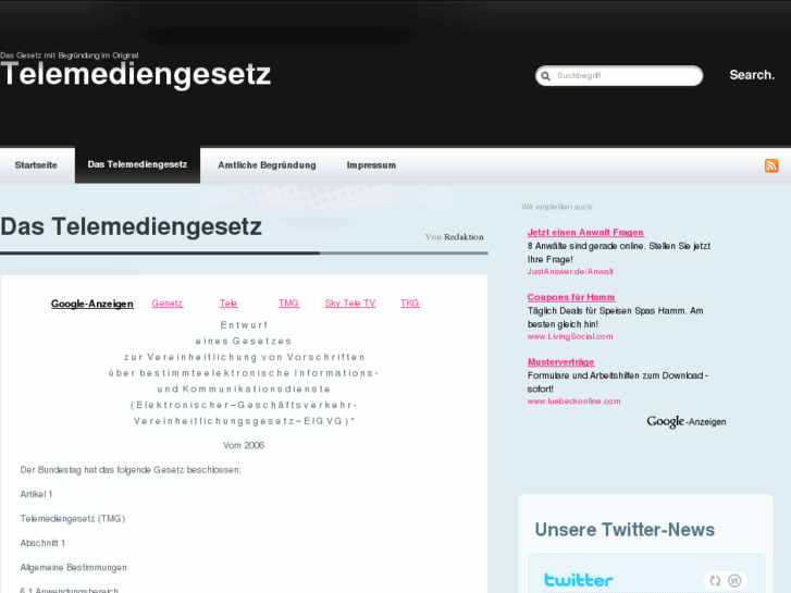 www.telemediengesetz.net