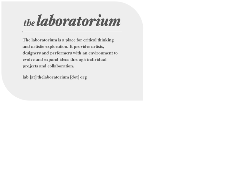 www.thelaboratorium.org