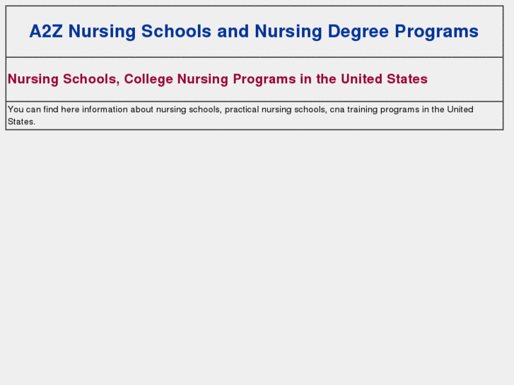 www.a2znursingschools.com