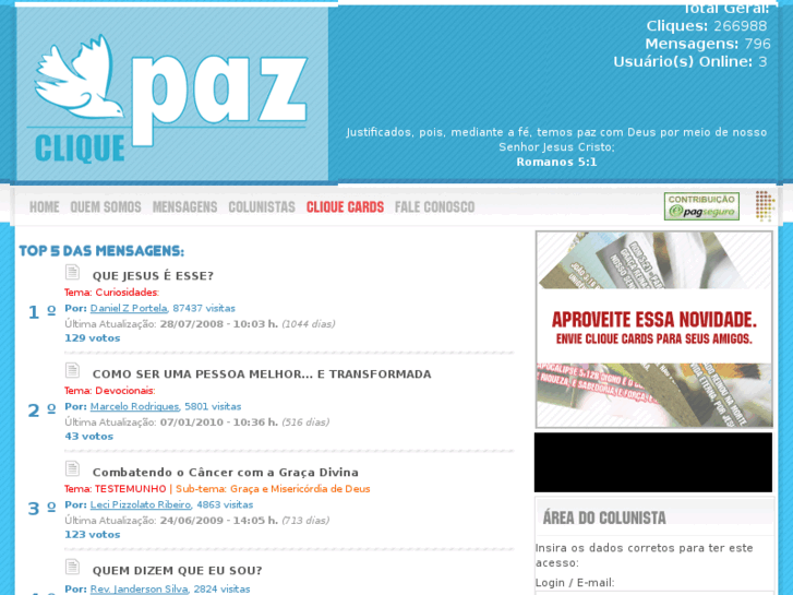 www.cliquepaz.net