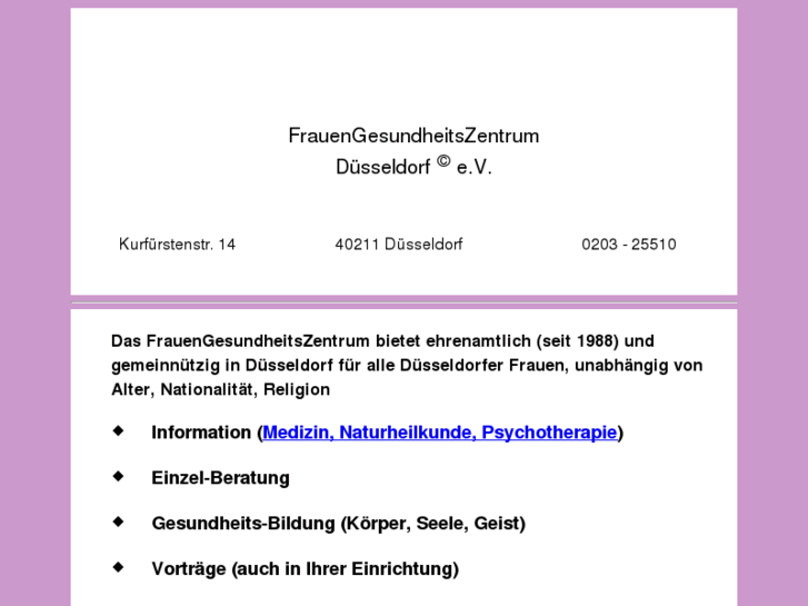 www.frauengesundheitszentrum-duesseldorf.de