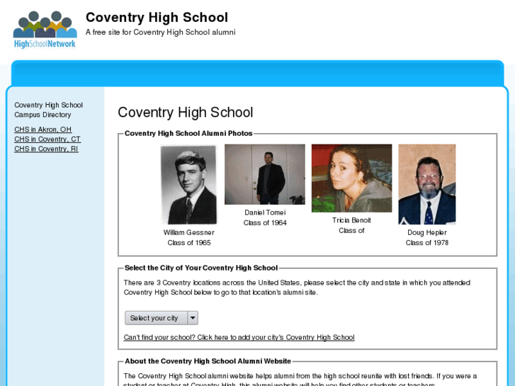 www.coventryhighschoolalumni.com