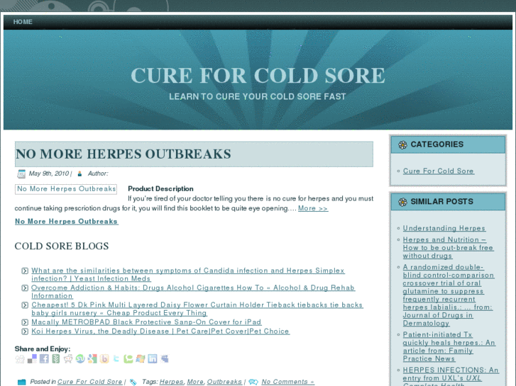 www.cureforcoldsore.com