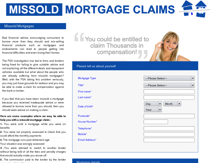 www.mis-soldmortgageclaims.com