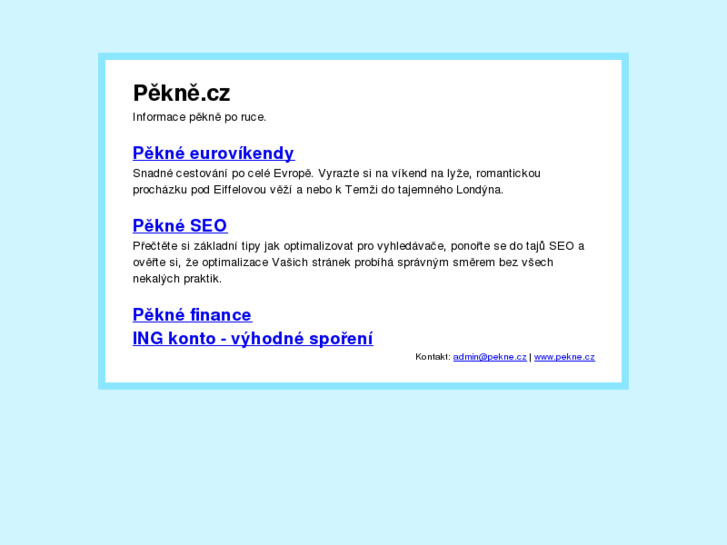 www.pekne.cz