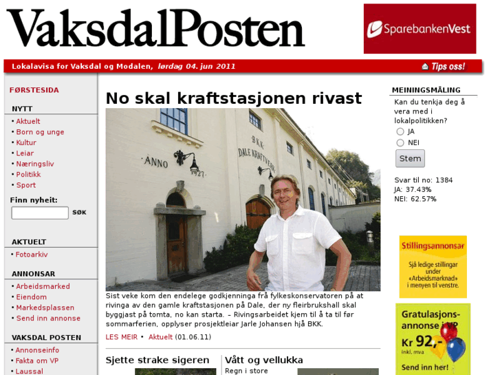 www.vaksdalposten.no