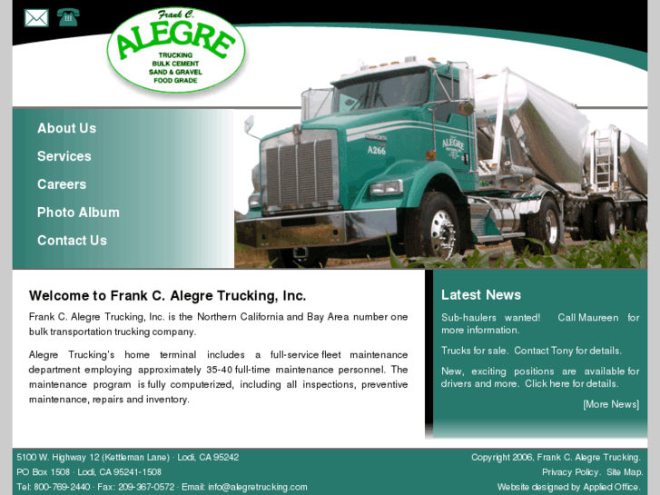 www.alegretrucking.com