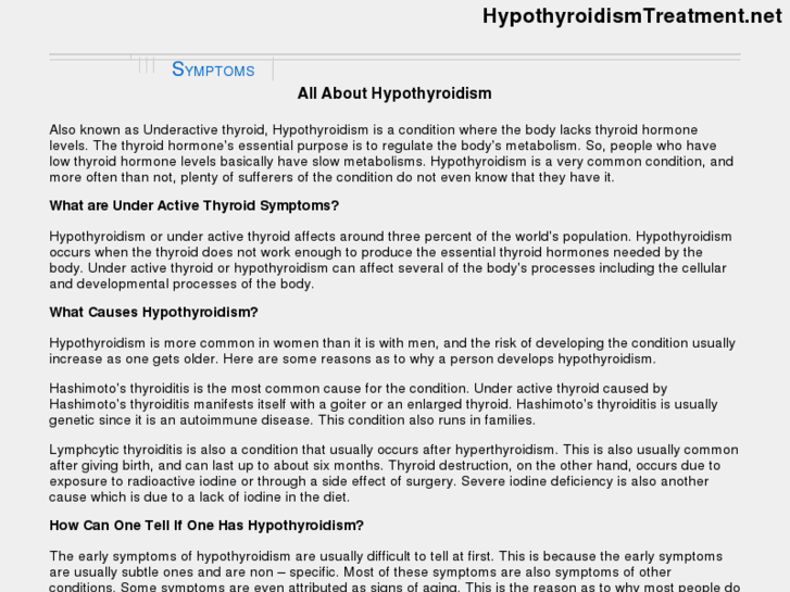 www.hypothyroidismtreatment.net