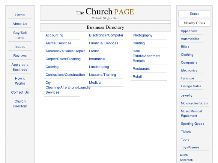 www.thechurchpage.com