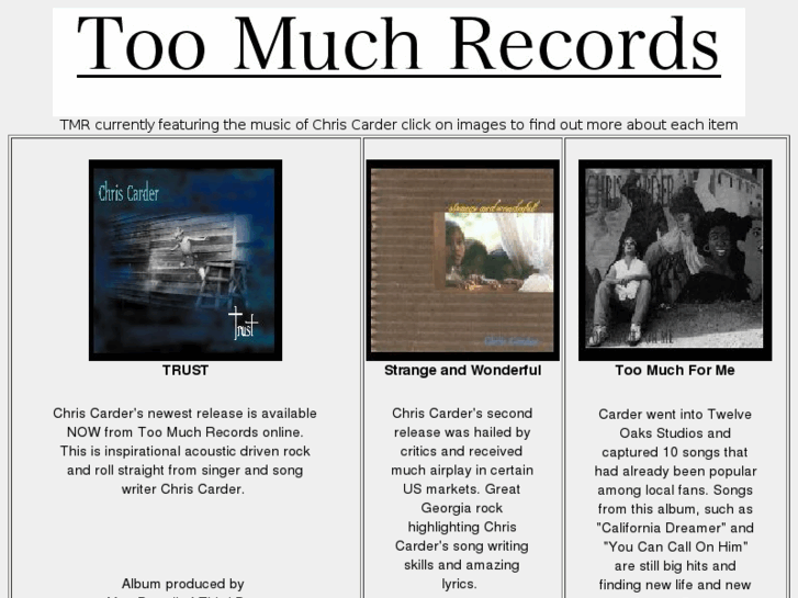 www.toomuchrecords.com