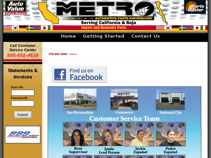 www.metroautopartsdist.com