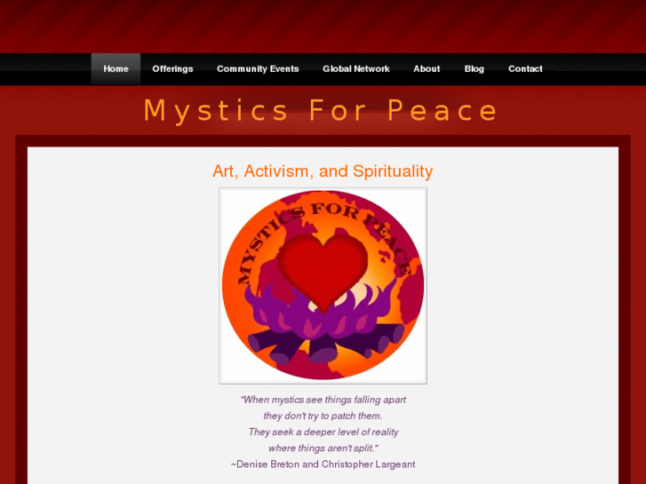 www.mysticsforpeace.com