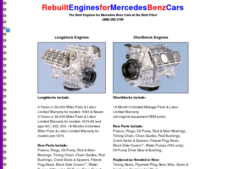 www.rebuiltenginesformercedesbenzcars.com