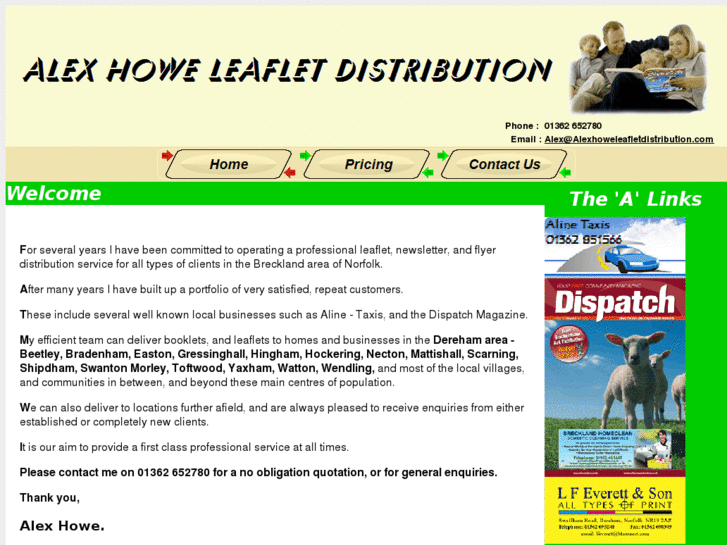 www.alexhoweleafletdistribution.com