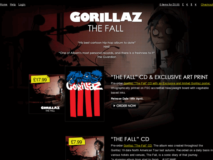 www.gorillazstore.com