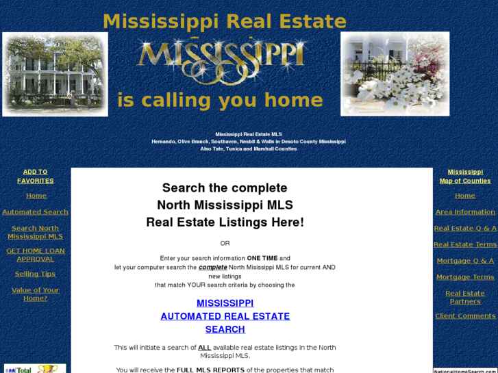 www.northmississippihomesforsale.com