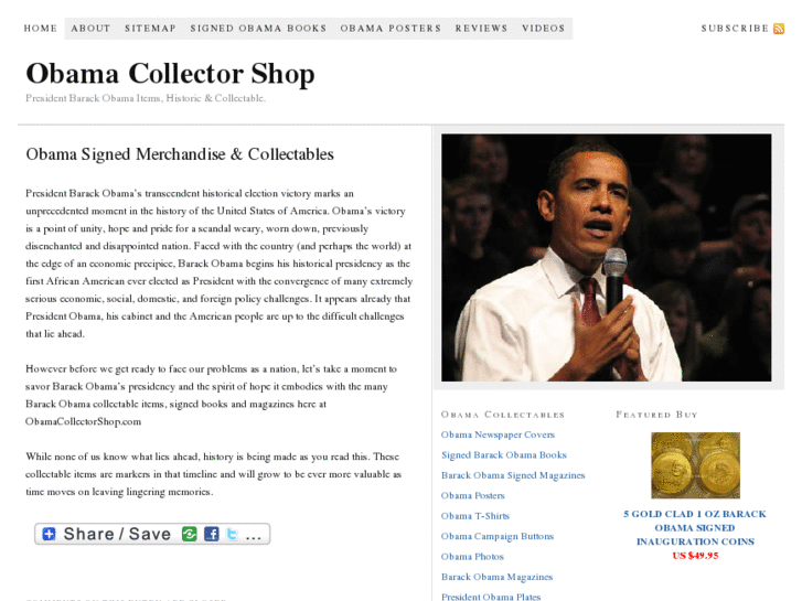 www.obamacollectorshop.com