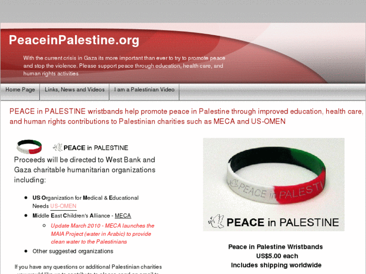 www.peaceinpalestine.org