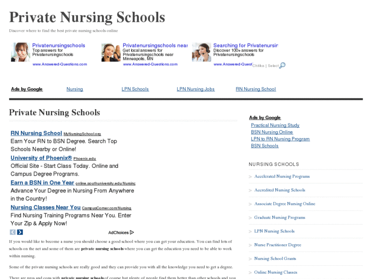 www.privatenursingschools.net