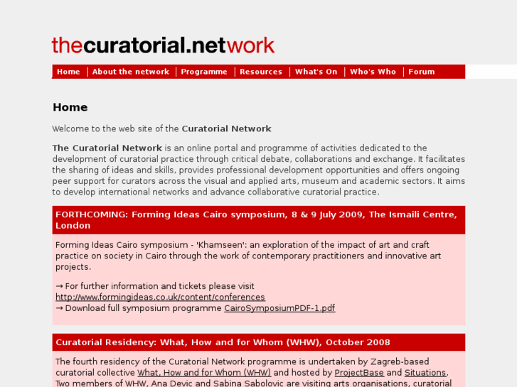 www.curatorial.net