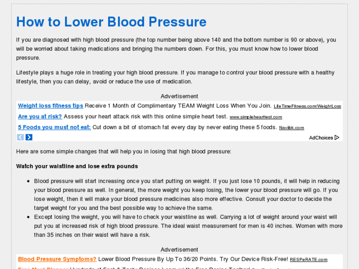 www.howlowerbloodpressure.com