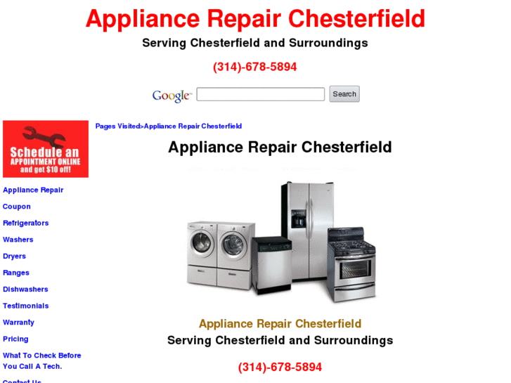 www.appliancerepairchesterfield.com