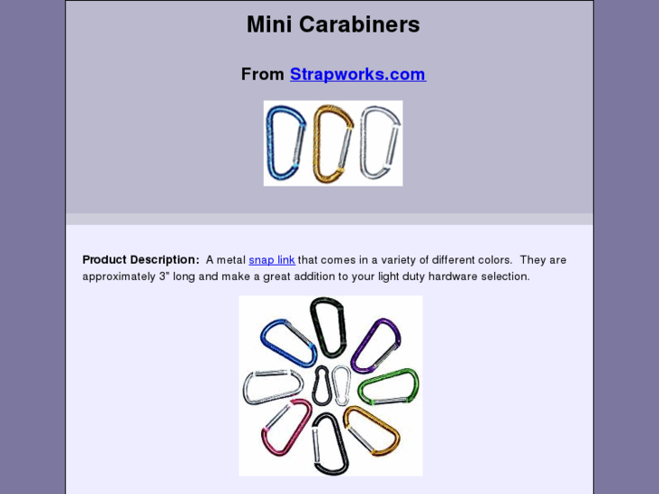 www.minicarabiners.net