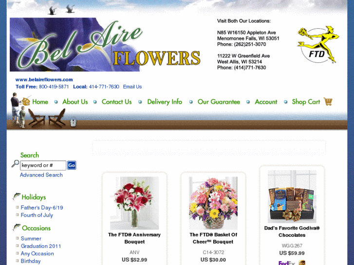 www.belaireflowers.com